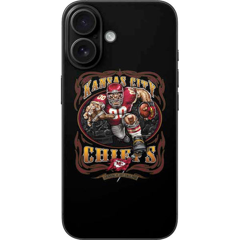 Liquid Blue NFL Kansas City Chiefs Running Back iPhone 16 Skin