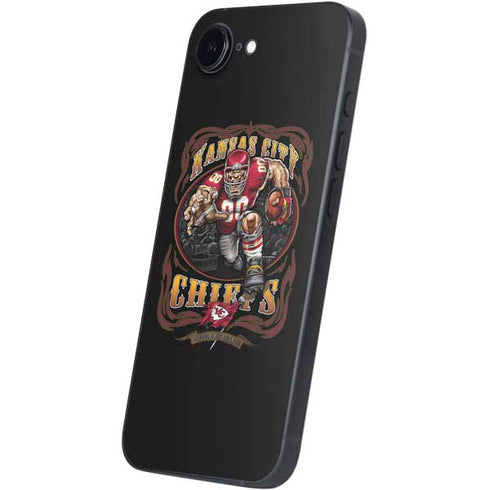 Liquid Blue NFL Kansas City Chiefs Running Back iPhone 16e Skin