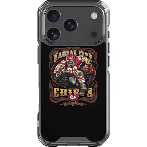 Liquid Blue NFL Kansas City Chiefs Running Back iPhone 18 Pro Clear Case