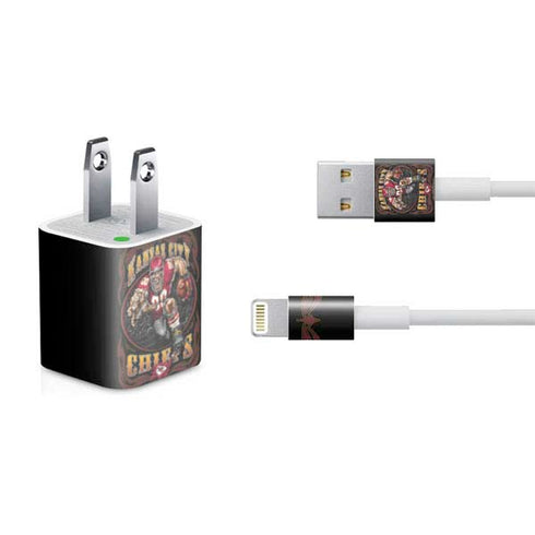 Liquid Blue NFL Kansas City Chiefs Running Back iPhone Charger (5W USB) Skin
