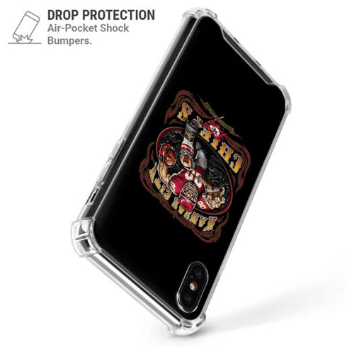 Liquid Blue NFL Kansas City Chiefs Running Back iPhone X/XS Clear Case