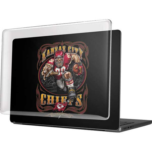Liquid Blue NFL Kansas City Chiefs Running Back MacBook Pro 14in (2021-24) Case plus Skin