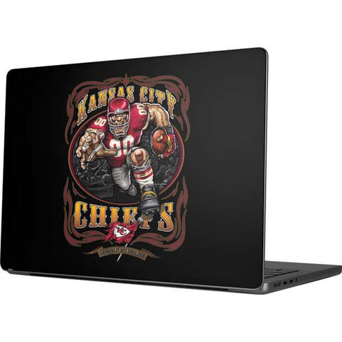 Liquid Blue NFL Kansas City Chiefs Running Back Apple MacBook Pro 14-inch Skin