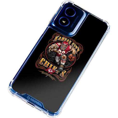 Liquid Blue NFL Kansas City Chiefs Running Back Moto G 5G (2024) Clear Case