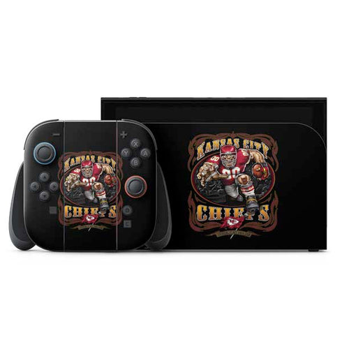 Liquid Blue NFL Kansas City Chiefs Running Back Nintendo Switch 2 (2025) with Joy-Con Skin
