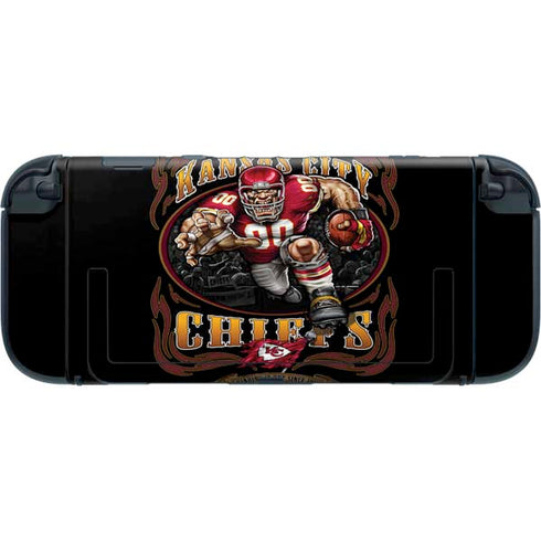 Liquid Blue NFL Kansas City Chiefs Running Back Nintendo Switch 2 (2025) with Joy-Con Skin