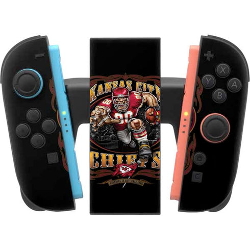 Liquid Blue NFL Kansas City Chiefs Running Back Nintendo Switch 2 (2025) Joy-Con Controller Skin