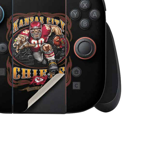 Liquid Blue NFL Kansas City Chiefs Running Back Nintendo Switch 2 (2025) Joy-Con Controller Skin