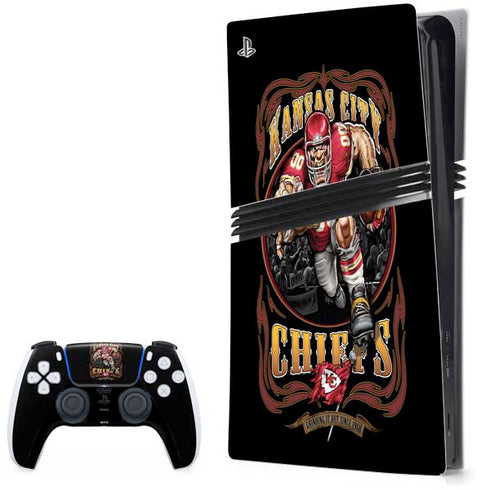Liquid Blue NFL Kansas City Chiefs Running Back PS5 Pro Bundle Skin