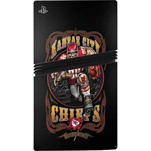 Liquid Blue NFL Kansas City Chiefs Running Back PS5 Pro Console Skin
