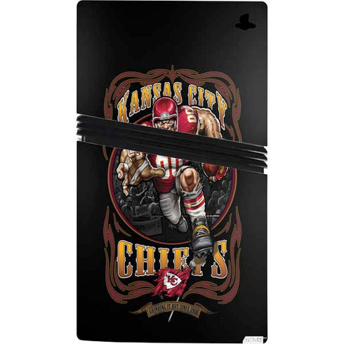 Liquid Blue NFL Kansas City Chiefs Running Back PS5 Pro Console Skin