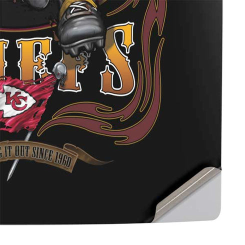 Liquid Blue NFL Kansas City Chiefs Running Back PS5 Pro Console Skin