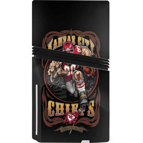 Liquid Blue NFL Kansas City Chiefs Running Back PS5 Pro Disk Console Skin