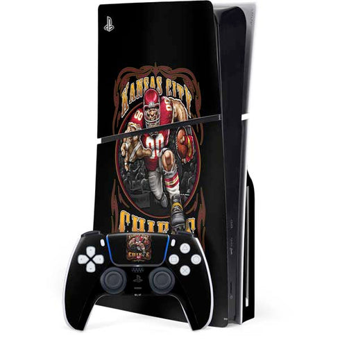 Liquid Blue NFL Kansas City Chiefs Running Back PlayStation PS5 Skins