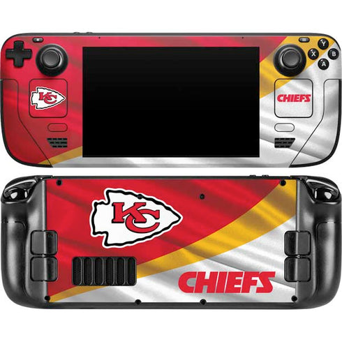 NFL Kansas City Chiefs Steam Deck Handheld Gaming Computer Skin