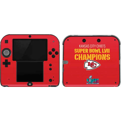 NFL Kansas City Chiefs Super Bowl LVII Champions Nintendo Skins