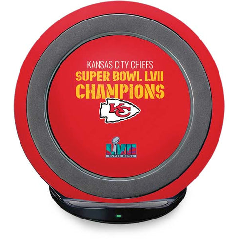 NFL Kansas City Chiefs Super Bowl LVII Champions Fast Charge Wireless Charging Stand Skin