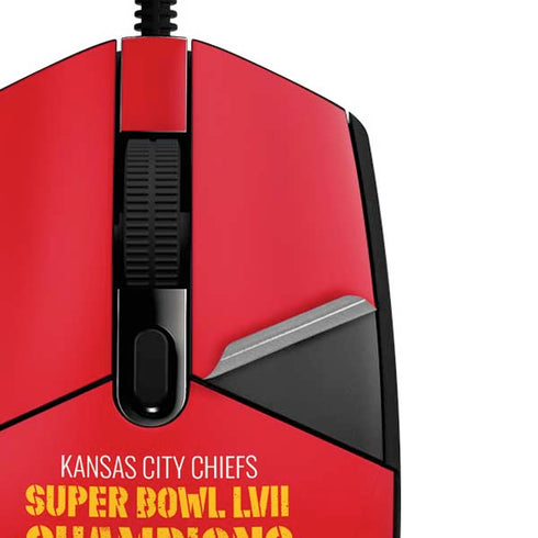 NFL Kansas City Chiefs Super Bowl LVII Champions G203 Prodigy RGB Wired Gaming Mouse Skin