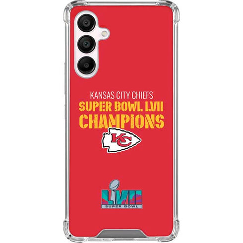 NFL Kansas City Chiefs Super Bowl LVII Champions Galaxy A16 5G Clear Case