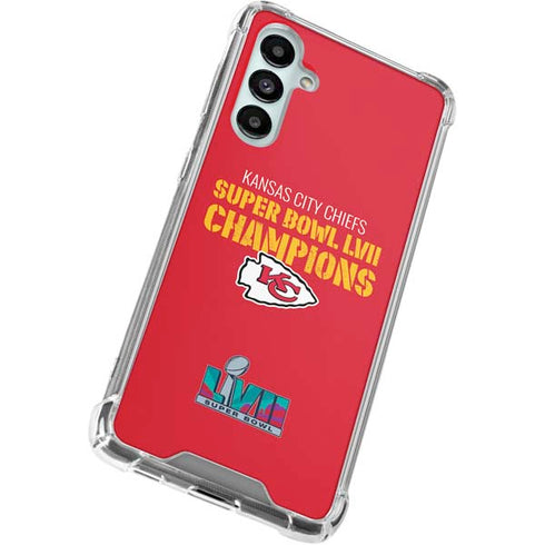 NFL Kansas City Chiefs Super Bowl LVII Champions Galaxy A16 5G Clear Case