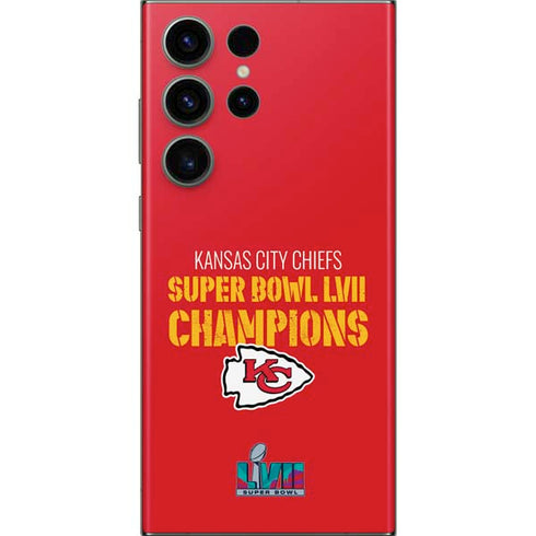 NFL Kansas City Chiefs Super Bowl LVII Champions Galaxy Skins