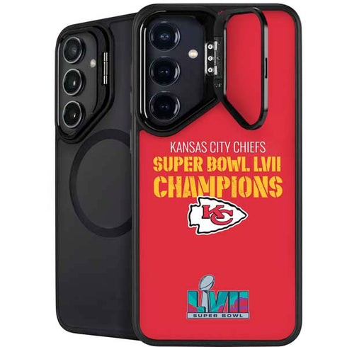 NFL Kansas City Chiefs Super Bowl LVII Champions Galaxy S24 FE Kickstand Case