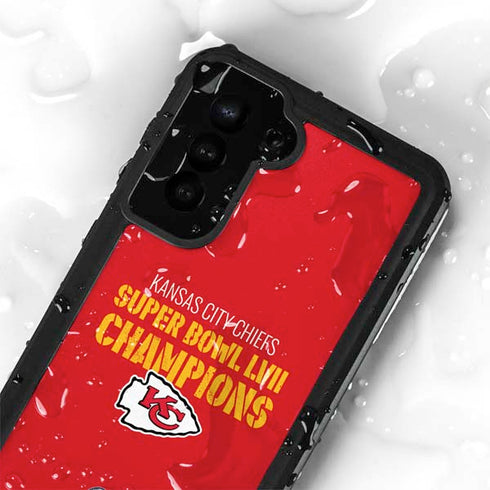 NFL Kansas City Chiefs Super Bowl LVII Champions Galaxy S24 Plus Waterproof Case