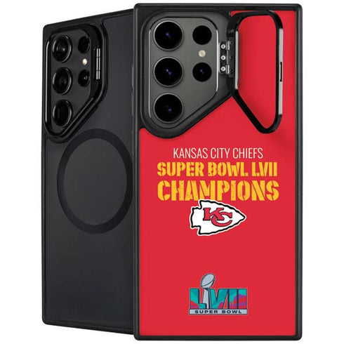 NFL Kansas City Chiefs Super Bowl LVII Champions Galaxy S25 Ultra Kickstand Case