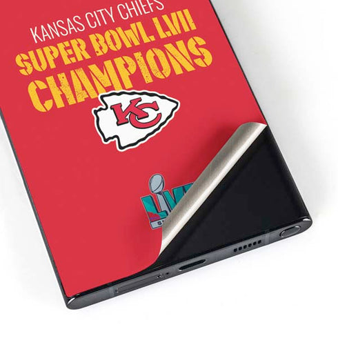 NFL Kansas City Chiefs Super Bowl LVII Champions Galaxy S24 Ultra Skin