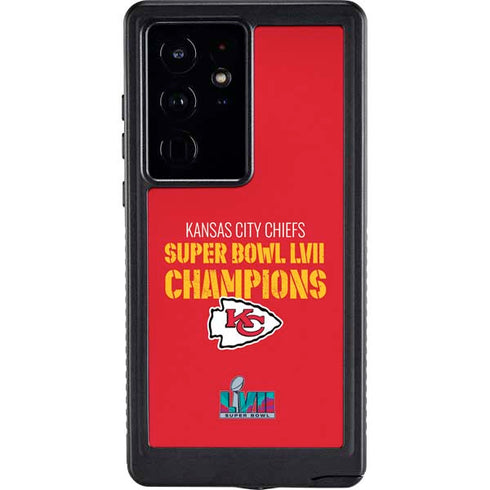 NFL Kansas City Chiefs Super Bowl LVII Champions Galaxy S24 Ultra Waterproof Case