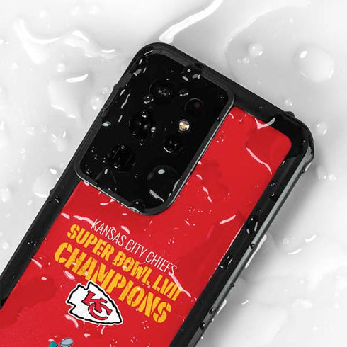 NFL Kansas City Chiefs Super Bowl LVII Champions Galaxy S24 Ultra Waterproof Case