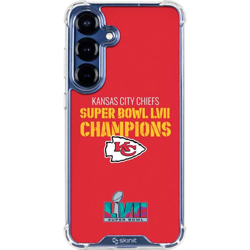 NFL Kansas City Chiefs Super Bowl LVII Champions Galaxy S25 Clear Case
