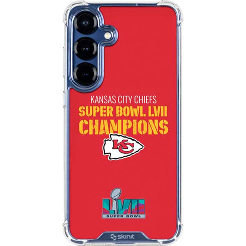 NFL Kansas City Chiefs Super Bowl LVII Champions Galaxy S25 Plus Clear Case