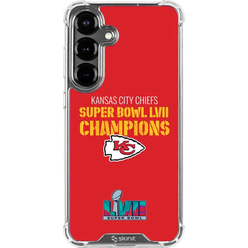 NFL Kansas City Chiefs Super Bowl LVII Champions Galaxy S26 Clear Case
