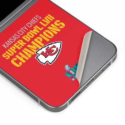 NFL Kansas City Chiefs Super Bowl LVII Champions Galaxy Z Flip6 Skin