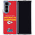 NFL Kansas City Chiefs Super Bowl LVII Champions Galaxy Z Fold5 5G Clear Case