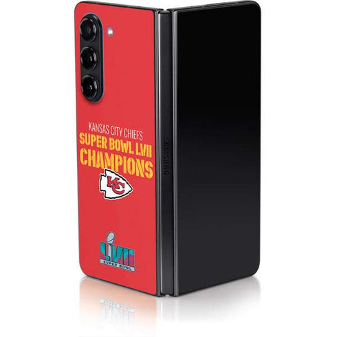NFL Kansas City Chiefs Super Bowl LVII Champions Galaxy Z Fold5 5G Skin