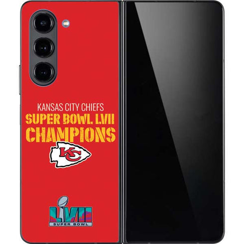 NFL Kansas City Chiefs Super Bowl LVII Champions Galaxy Z Fold5 5G Skin