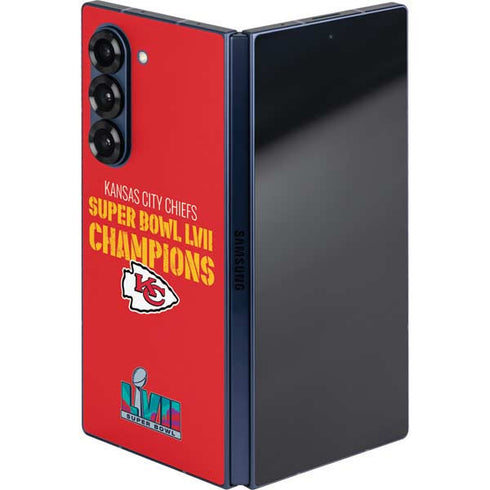 NFL Kansas City Chiefs Super Bowl LVII Champions Galaxy Z Fold6 Skin