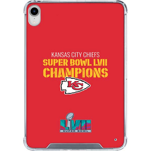 NFL Kansas City Chiefs Super Bowl LVII Champions iPad 11th Gen (2025) Clear Case