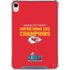 NFL Kansas City Chiefs Super Bowl LVII Champions iPad 11th Gen (2025) Clear Case