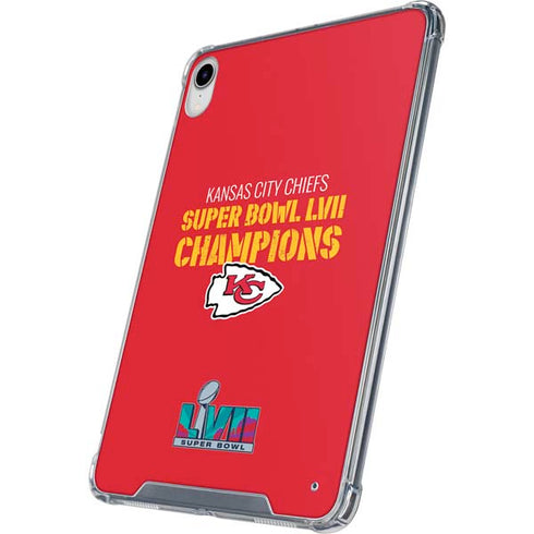 NFL Kansas City Chiefs Super Bowl LVII Champions iPad 11th Gen (2025) Clear Case