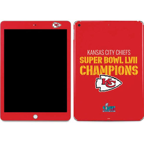 NFL Kansas City Chiefs Super Bowl LVII Champions Apple iPad Skin