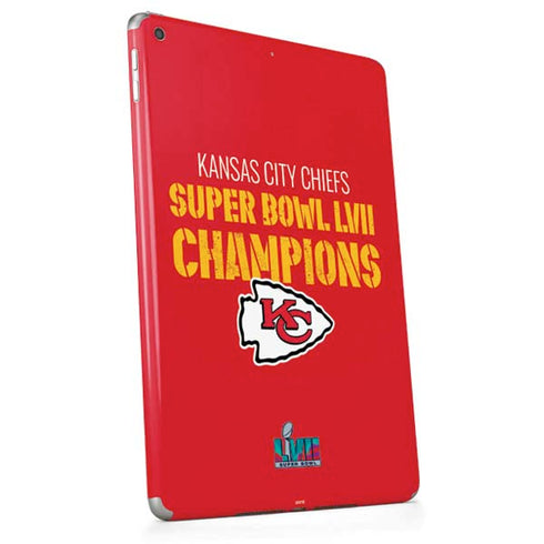 NFL Kansas City Chiefs Super Bowl LVII Champions Apple iPad Skin