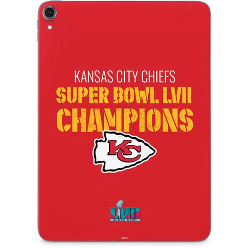 NFL Kansas City Chiefs Super Bowl LVII Champions Apple iPad Pro Skin