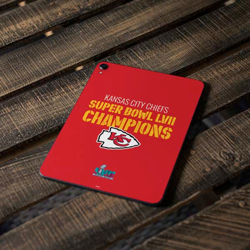 NFL Kansas City Chiefs Super Bowl LVII Champions Apple iPad Pro Skin