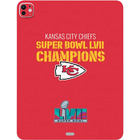 NFL Kansas City Chiefs Super Bowl LVII Champions iPad Pro 13in M4 (2024) Skin