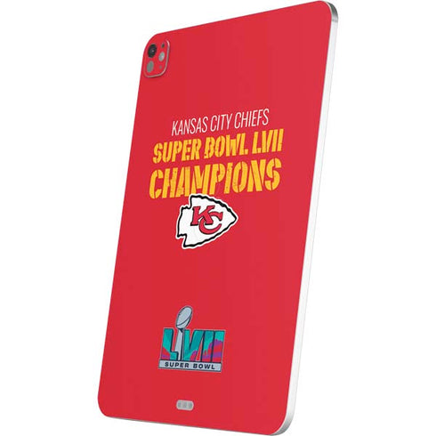 NFL Kansas City Chiefs Super Bowl LVII Champions iPad Pro 13in M4 (2024) Skin
