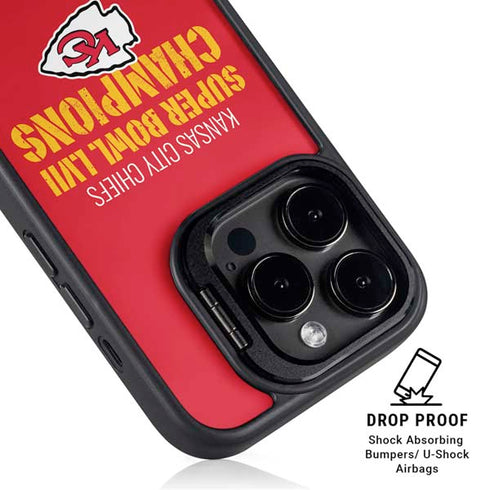 NFL Kansas City Chiefs Super Bowl LVII Champions iPhone 13 Pro Kickstand Case