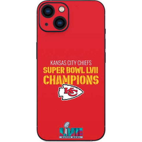 NFL Kansas City Chiefs Super Bowl LVII Champions iPhone Skins